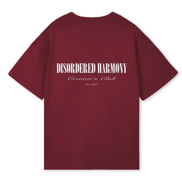 CREATORS CLUB Burgundy Oversized Tee.