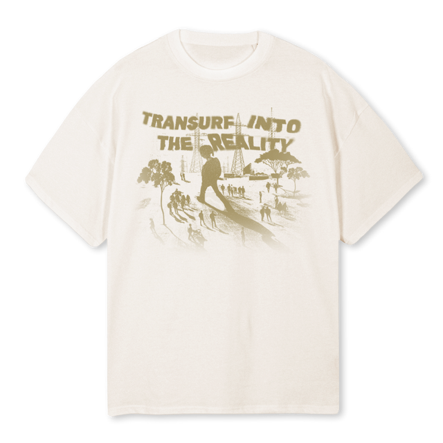 SHIRT WALK Vintage White Oversized Tee.