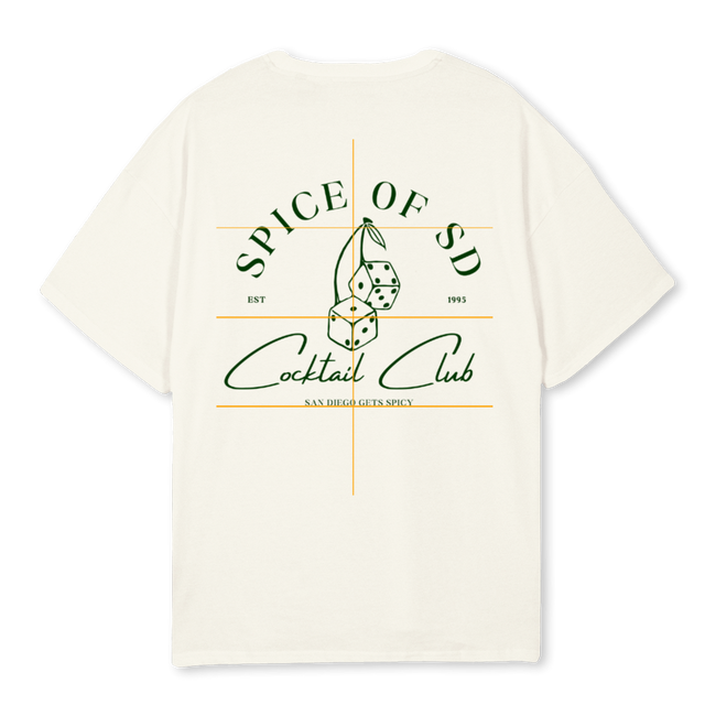 SPICE Cream Oversized Tee.