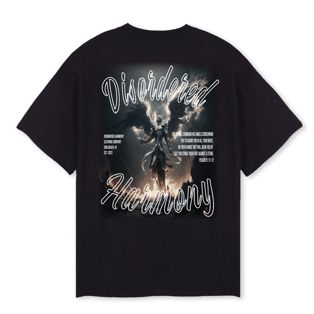 ANGEL 4 Black Oversized Tee.