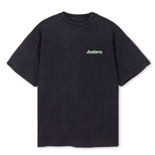 SUNSHIE Vintage Black Oversized Tee.