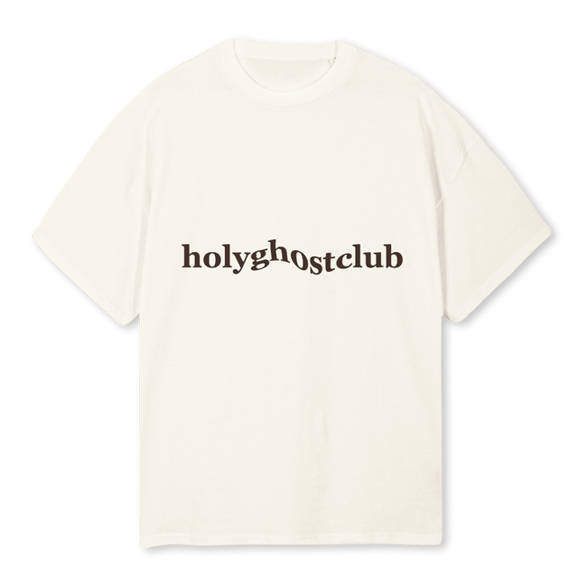 BORN TO PRAISE SAMPL Cream Oversized Tee.