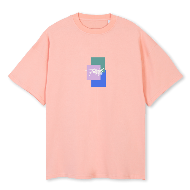 DAYDREAMING Pink Clay Oversized Tee.