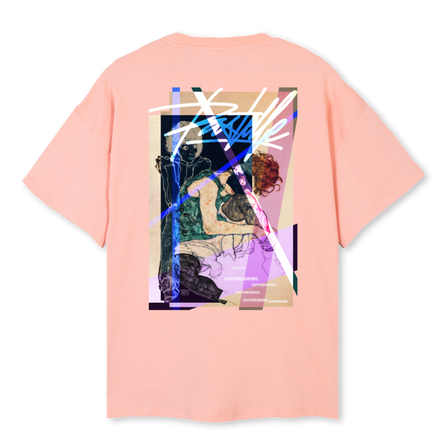 DAYDREAMING Pink Clay Oversized Tee.