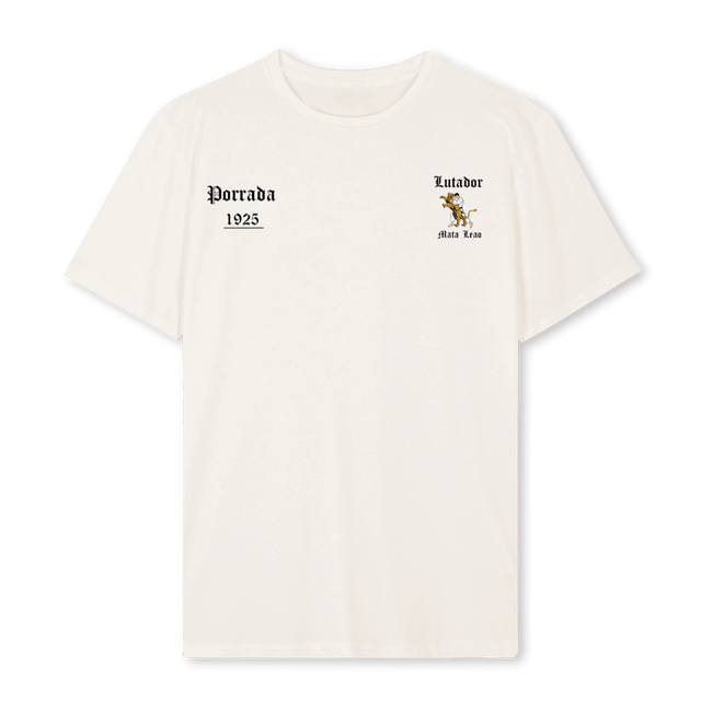 LUTADOR Vintage White Regular Tee.