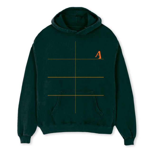 CACTUSFLOWERS ORANGE Wild Green Oversized Hoodie.