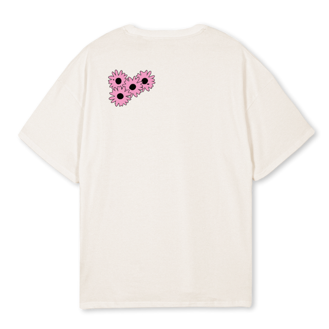 FLOWERBOYTEE Vintage White Oversized Tee.