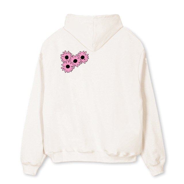 FLOWERBOYHOODIE Vintage White Oversized Hoodie.
