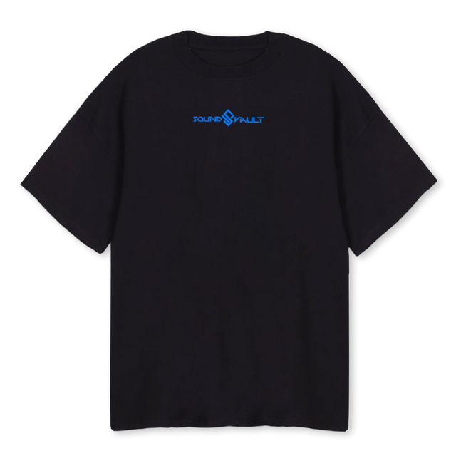 READY V Black Oversized Tee.