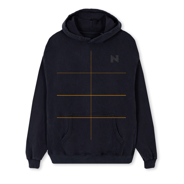 FNBNBLACK Vintage Black Regular Hoodie.