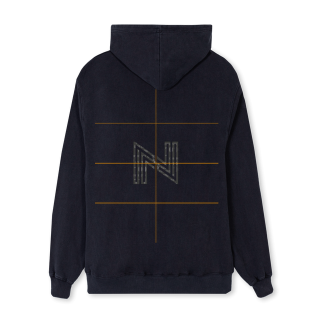 FNBNBLACK Vintage Black Regular Hoodie.