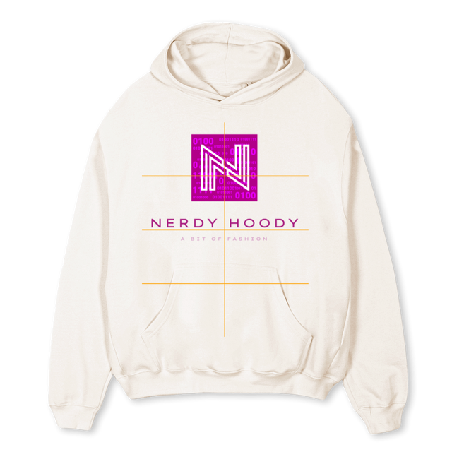 FFRAMEDNFULLTEXTPINK Vintage White Oversized Hoodie.