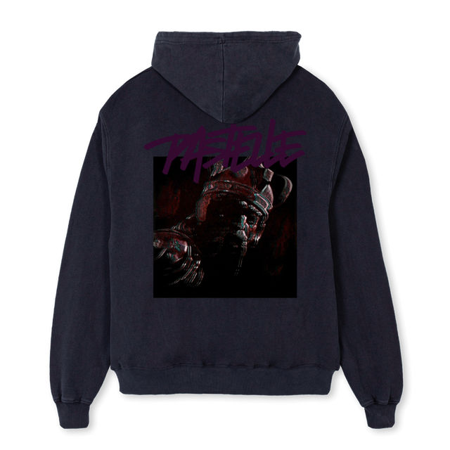 ASCENDANCE Vintage Black Oversized Hoodie.