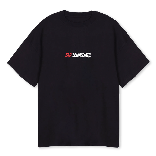 BAR SCHI BLK Black Oversized Tee.
