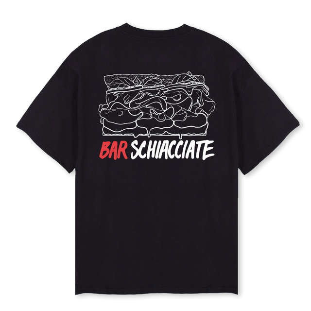 BAR SCHI BLK Black Oversized Tee.
