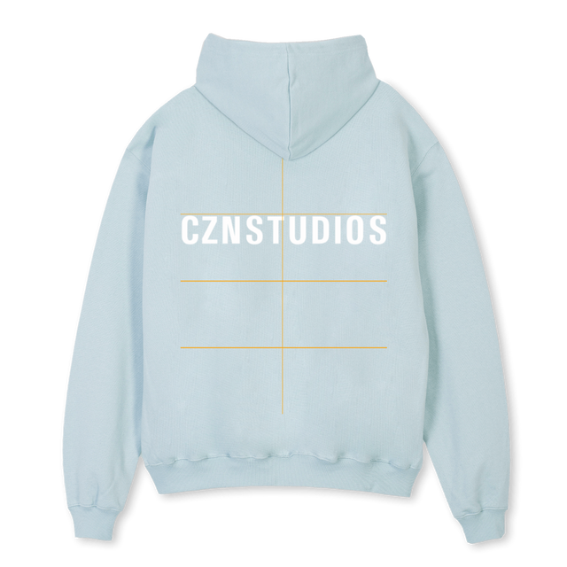 BLUE LOG Cold Blue Oversized Hoodie.