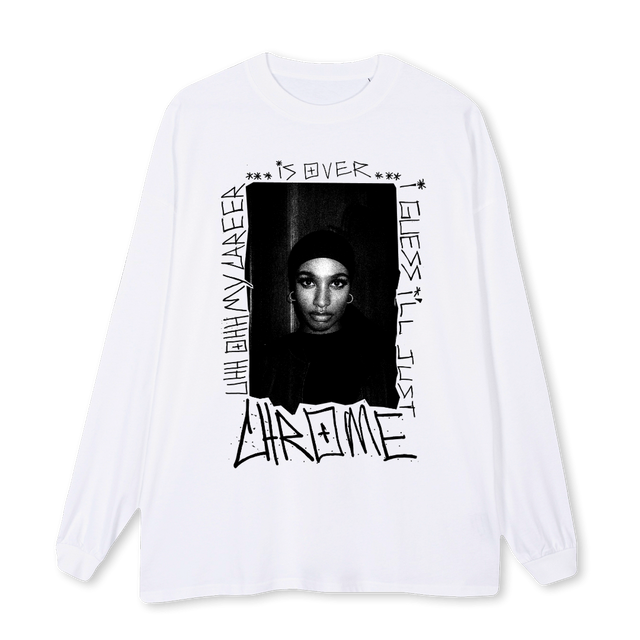 UNKNOWNTWO White Oversized LS Tee.