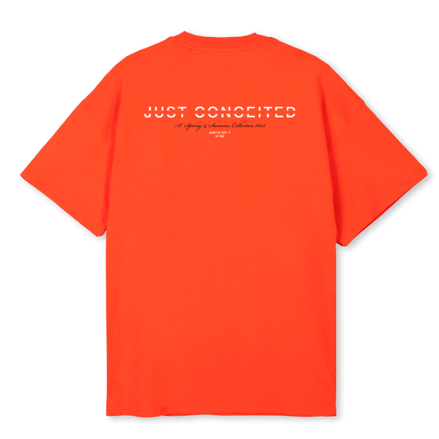 ZAIRE SEVENTYFOUR Hot Orange Oversized Tee.