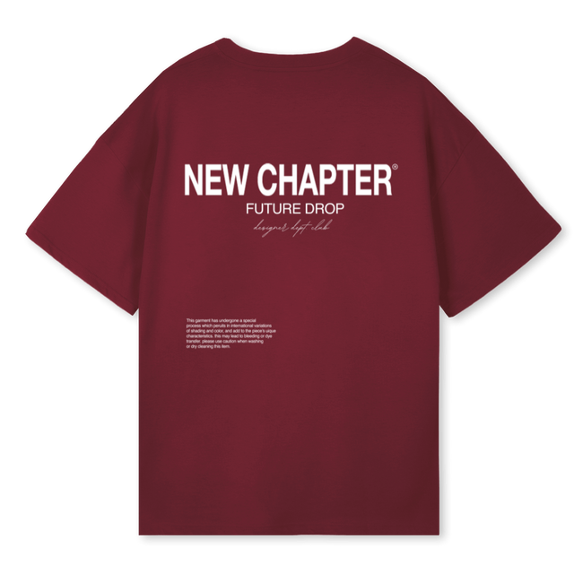 NCFUTUREDROPBURGUNDY Burgundy Oversized Tee.