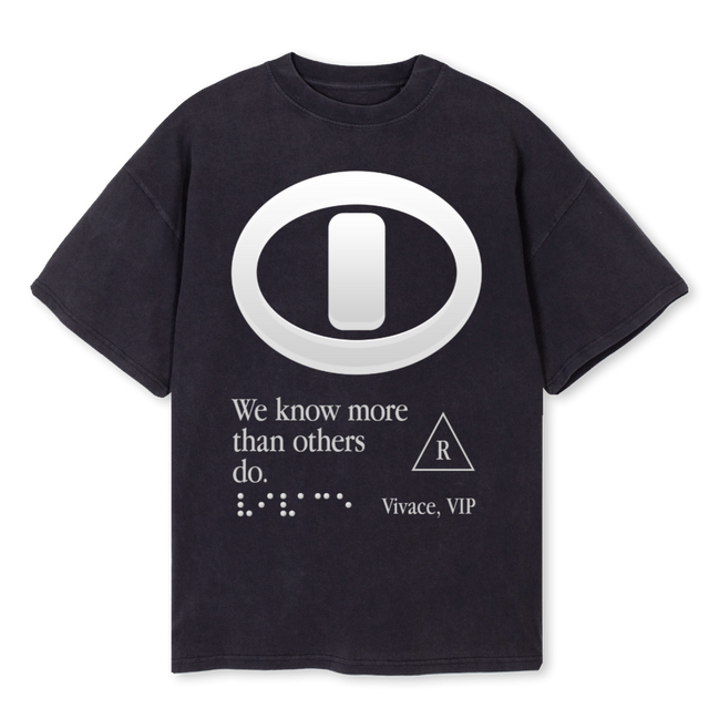 VIP Vintage Black Oversized Tee.