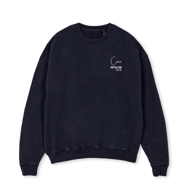 IMISSTHEOLDKANYE Vintage Black Oversized Crewneck Sweater.