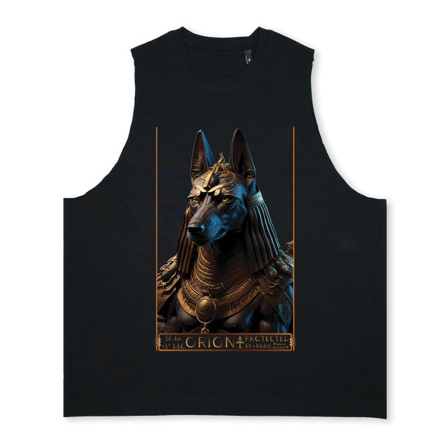 ANUBIS Deep Black Oversized Vest.