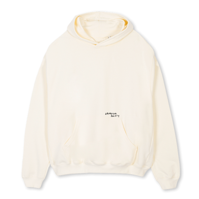 SCHOOLCREAMHOODIE Cream Oversized Hoodie.