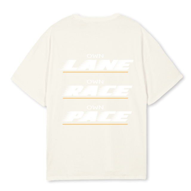 OWNLANECREAMT Cream Oversized Tee.