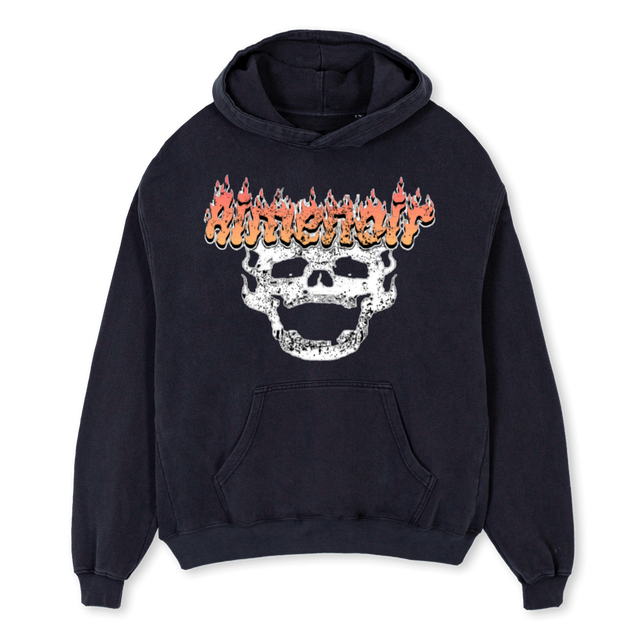 AIMENOIR BTH VTG POH Vintage Black Oversized Hoodie.