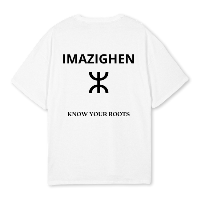 IMAZIGHEN EDITION White Oversized Tee.