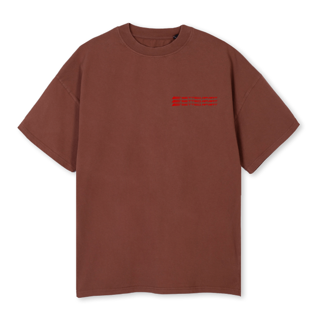 SA AMG BROWN Vintage Brown Oversized Tee.