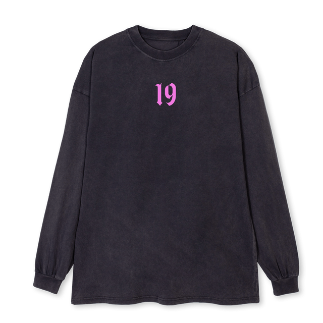 UAHS Vintage Black Oversized LS Tee.