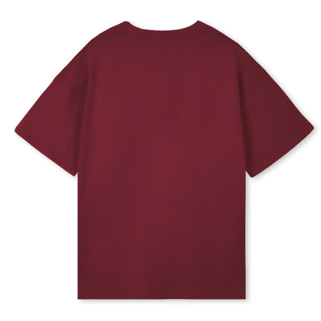 LALAL Burgundy Oversized Tee.