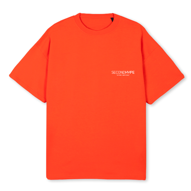 DREAMS HOT ORANGE Hot Orange Oversized Tee.