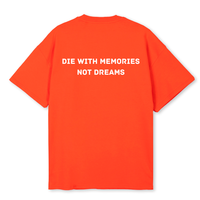 DREAMS HOT ORANGE Hot Orange Oversized Tee.