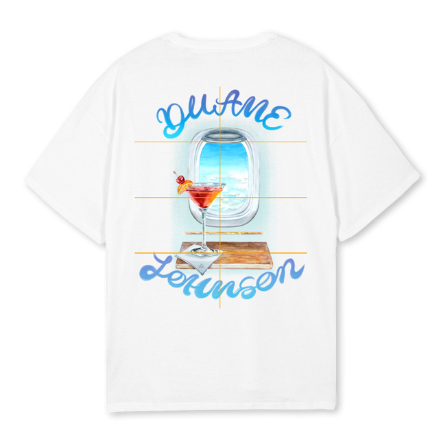 HIGH CLASS White Oversized Tee.