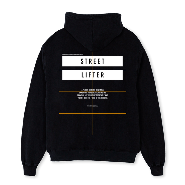 FRMSHKER Black Oversized Hoodie.
