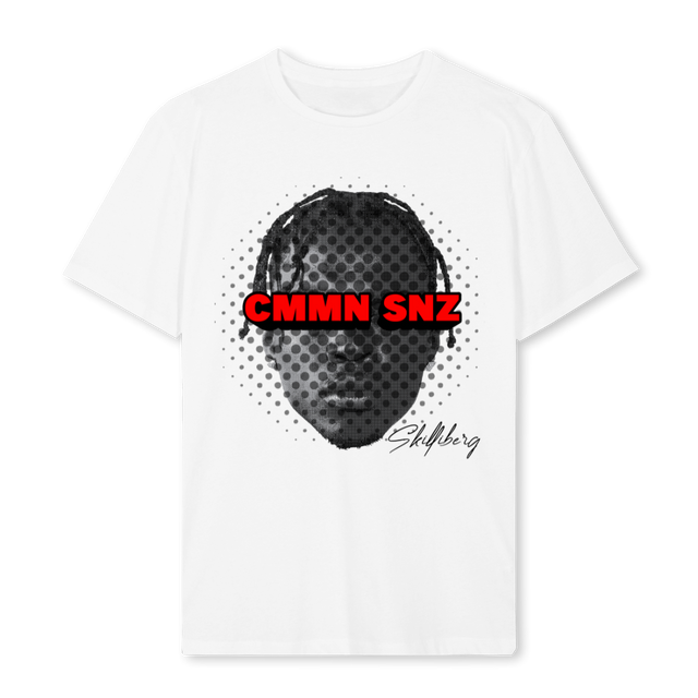 CMMN SNZ SKILLIBENG White Regular Tee.