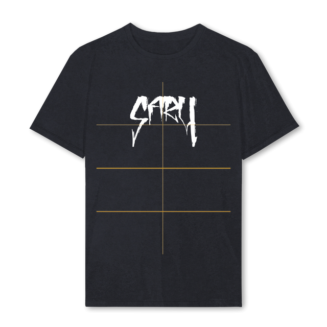 SARUONE Vintage Black Regular Tee.