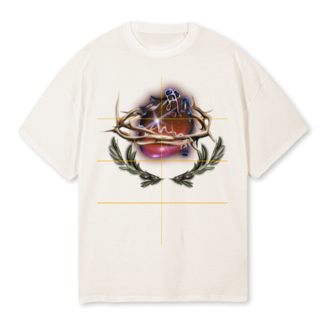 MARYTEE Vintage White Oversized Tee.