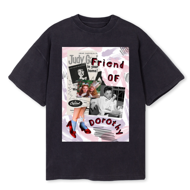 FOD CUSTOM Vintage Black Oversized Tee.