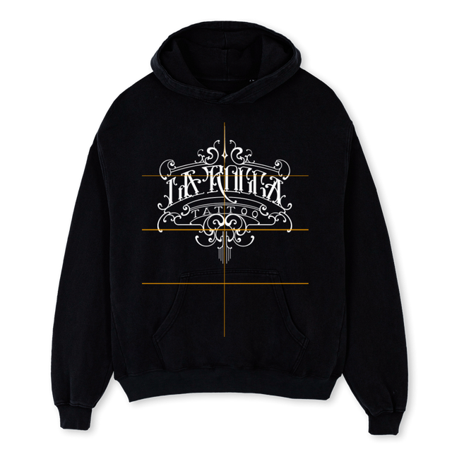 LAROCCA ILICHO Black Oversized Hoodie.