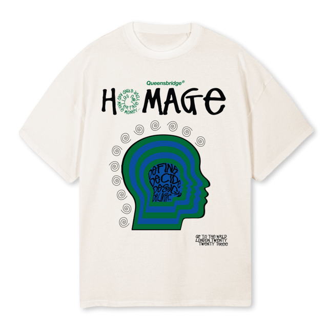 HOMAGET Vintage White Oversized Tee.