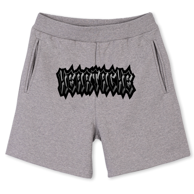 HEARTACHE Grey Marl Sweatshorts.