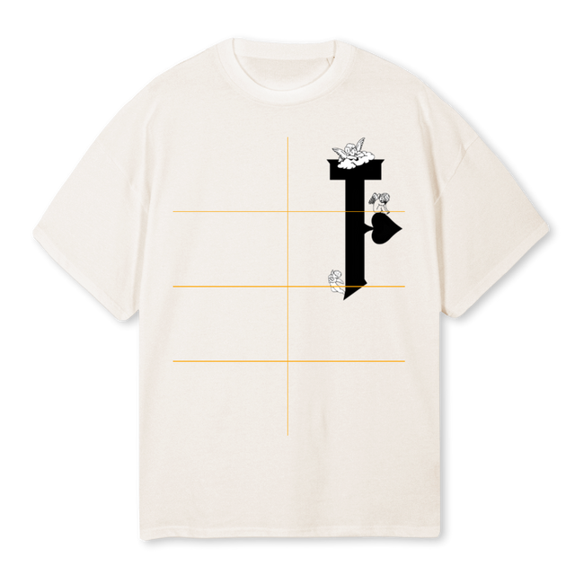 THIRS Vintage White Oversized Tee.