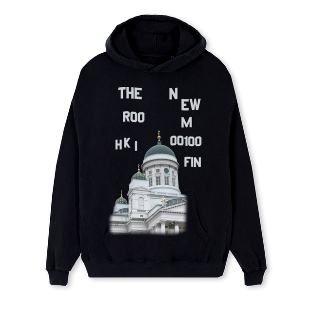 SENATE Black Regular Hoodie.