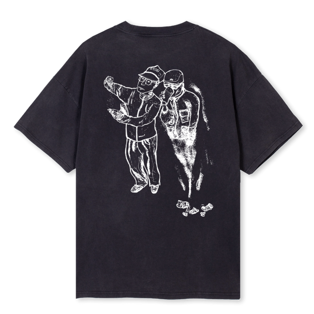 ADDIC Vintage Black Oversized Tee.