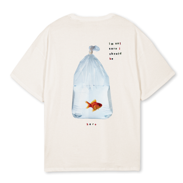 FISH Vintage White Oversized Tee.