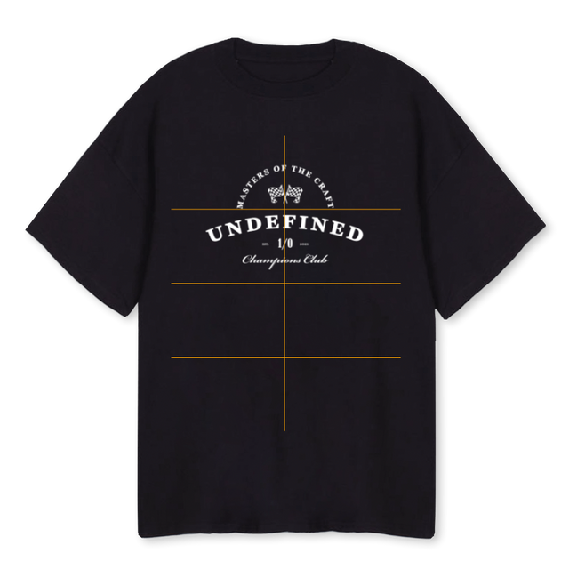 CHAMPIONS CLUBB Black Oversized Tee.