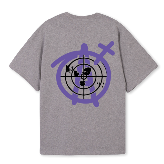 AGNOSTICXSORT GREY Grey Marl Oversized Tee.